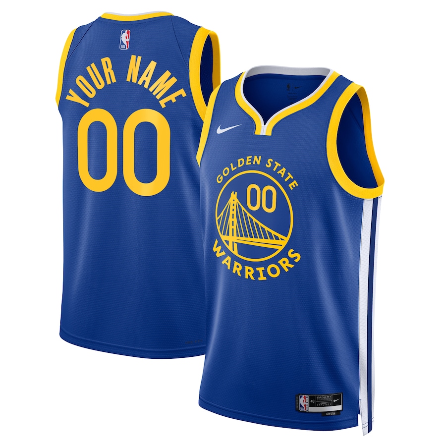 Men's Golden State Warriors NBA Blue 2022/23 Swingman Custom Jersey - Icon Edition