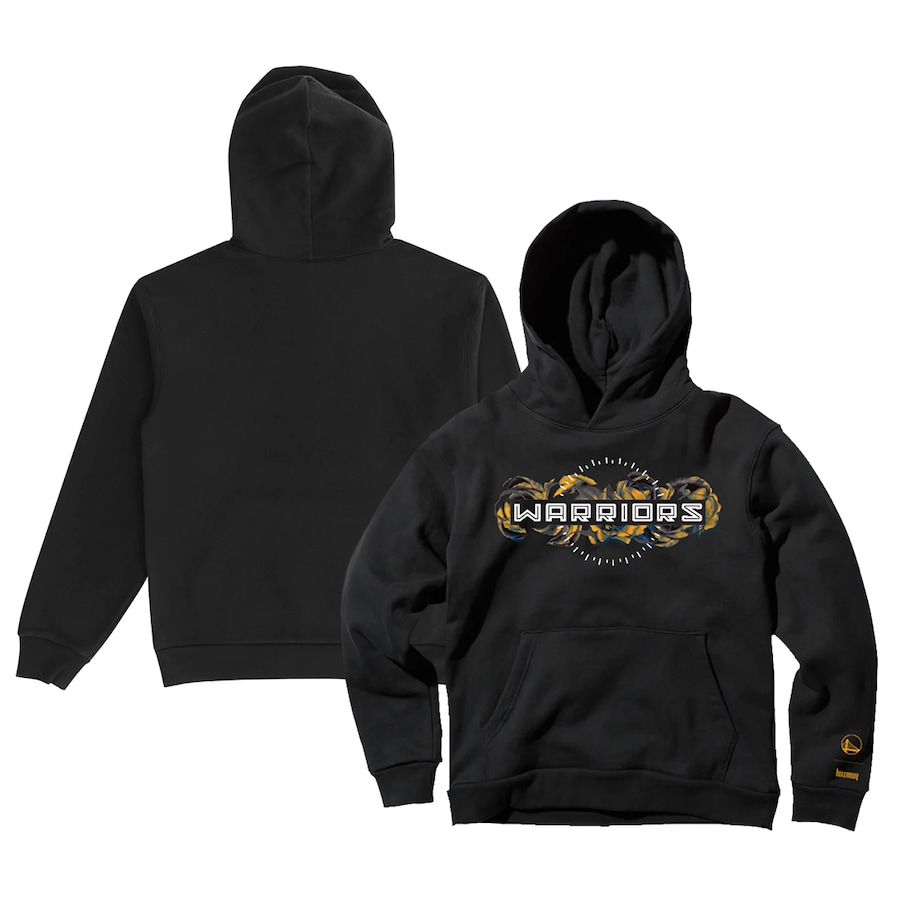 Men's Golden State Warriors The Wild Collective Black 2022/23 City Edition Pullover Hoodie Men's Golden State Warriors The Wild Collective Black 2022/23 City Edition Pullover Hoodie