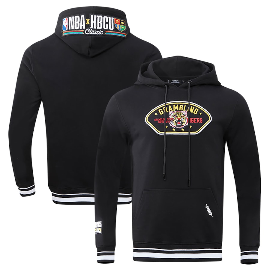 Men's Grambling Tigers Pro Standard Black 2023 NBA All-Star Game x HBCU Classic Chenille Pullover Hoodie Men's Grambling Tigers Pro Standard Black 2023 NBA All-Star Game x HBCU Classic Chenille Pullover Hoodie