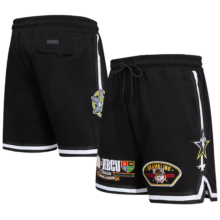 Women's Grambling Tigers Pro Standard Black 2023 NBA All-Star Game x HBCU Classic Chenille Shorts