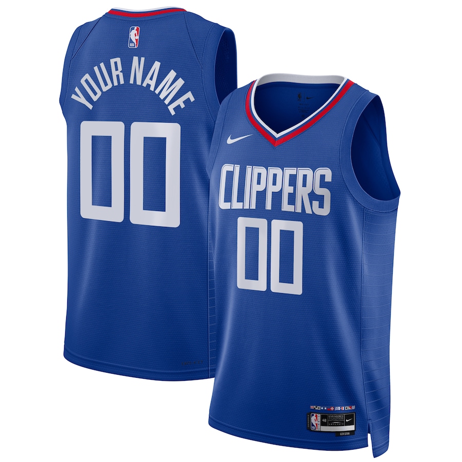 Men's LA Clippers NBA Royal 2022/23 Swingman Custom Jersey - Icon Edition