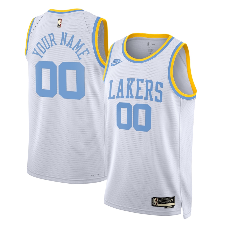 Men's Los Angeles Lakers NBA White 2022/23 Custom Swingman Jersey - Classic Edition