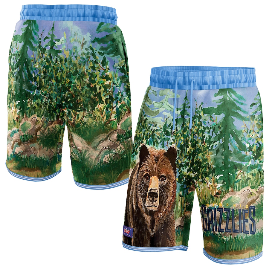 Women's Memphis Grizzlies NBA & KidSuper Studios Blue Hometown Shorts