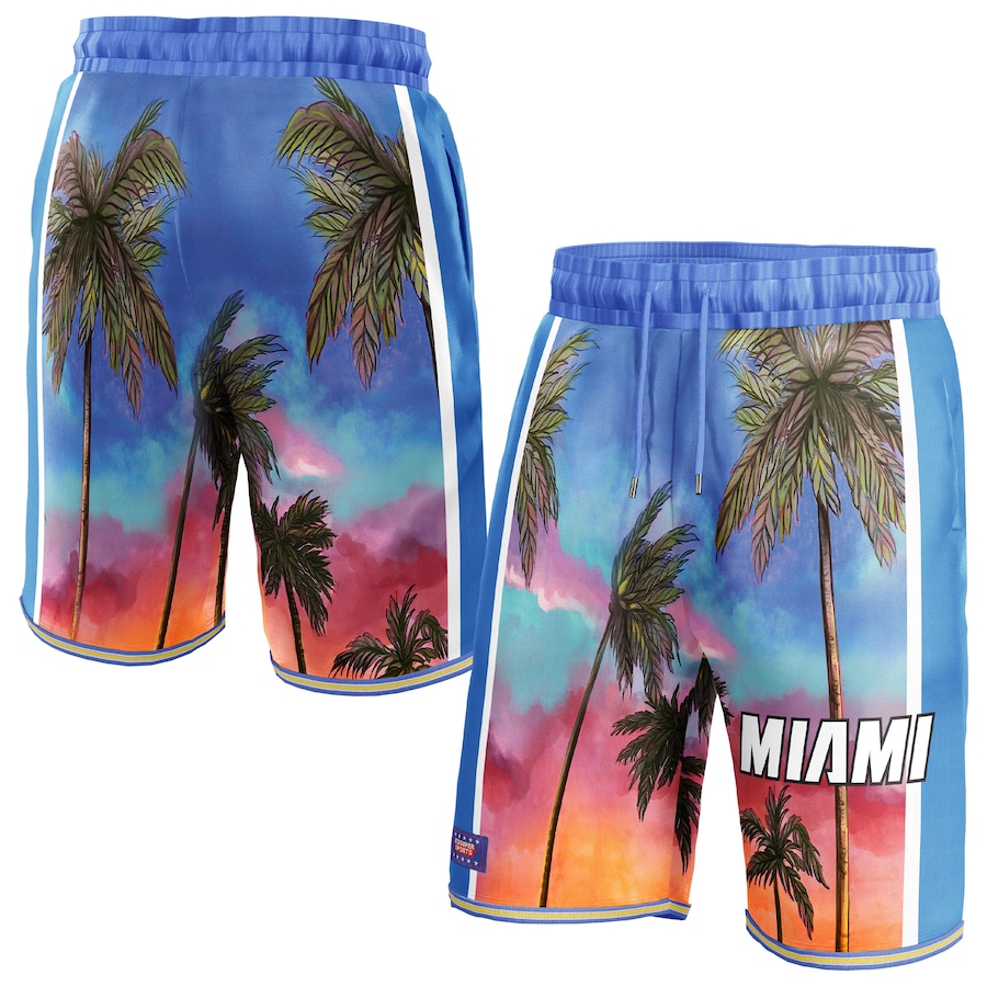 Women's Miami Heat NBA & KidSuper Studios Blue Hometown Shorts