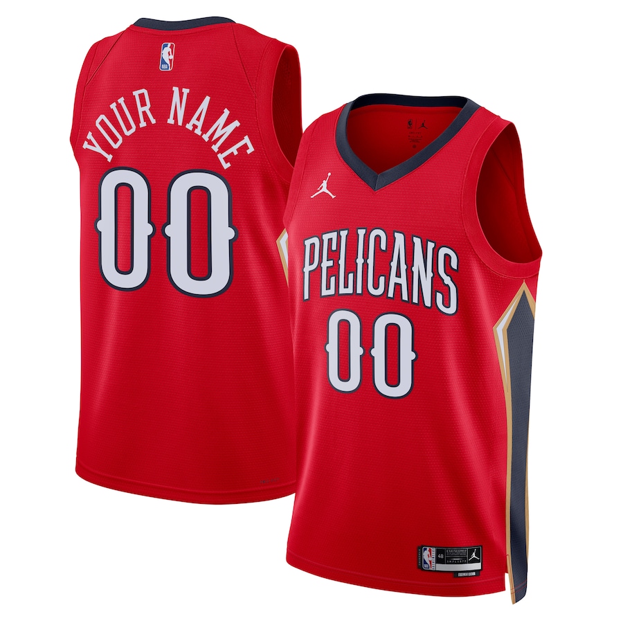 Men's New Orleans Pelicans Jordan Brand Red 2022/23 Swingman Custom Jersey - Statement Edition