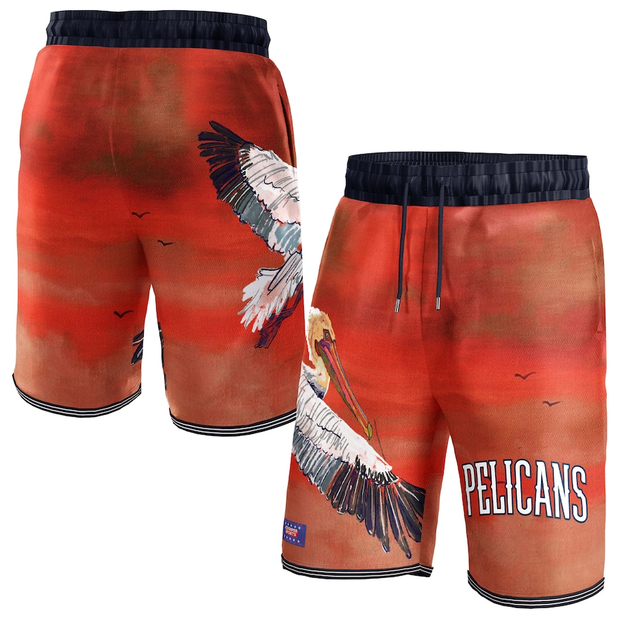 Women's New Orleans Pelicans NBA & KidSuper Studios Red Hometown Shorts