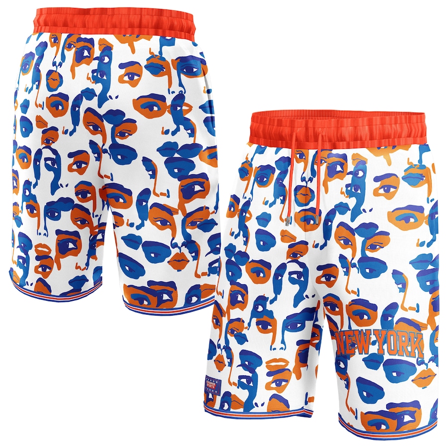 Women's New York Knicks NBA & KidSuper Studios White Hometown Shorts