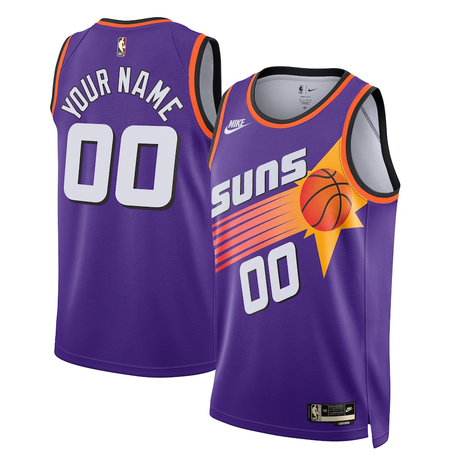 Men's Phoenix Suns NBA Purple 2022/23 Custom Swingman Jersey - Classic Edition Men's Phoenix Suns NBA Purple 2022/23 Custom Swingman Jersey - Classic Edition