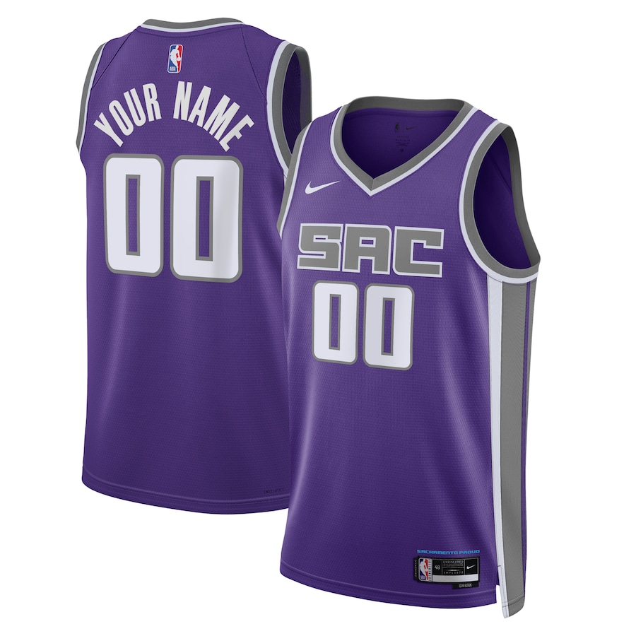Men's Sacramento Kings NBA Purple 2022/23 Swingman Custom Jersey - Icon Edition