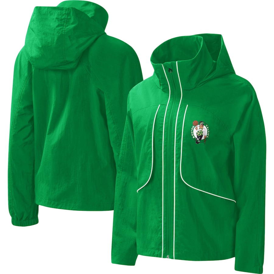 Women's Boston Celtics G-III 4Her by Carl Banks Kelly Green Last Shot Full-Zip Hoodie