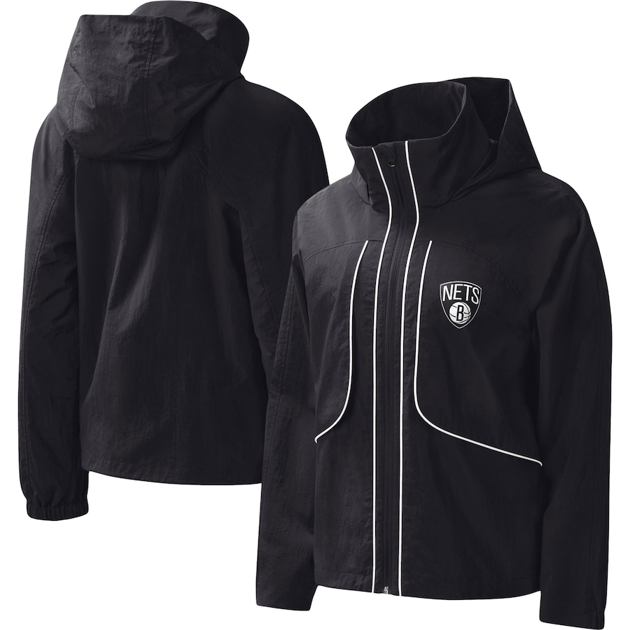 Women's Brooklyn Nets G-III 4Her by Carl Banks Black Last Shot Full-Zip Hoodie