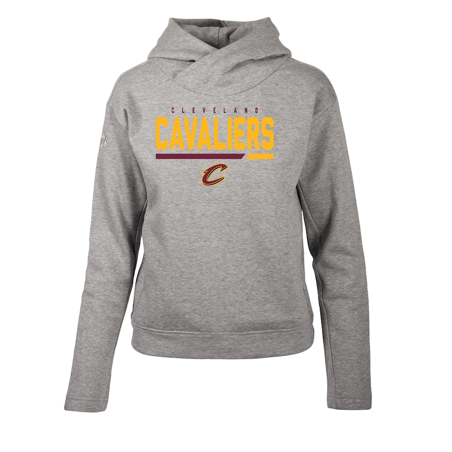 Women's Cleveland Cavaliers Levelwear Heather Gray Evian Cut Off Pullover Hoodie Women's Cleveland Cavaliers Levelwear Heather Gray Evian Cut Off Pullover Hoodie