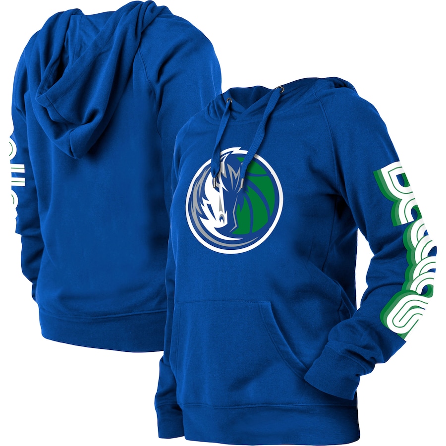 Women's Dallas Mavericks New Era Blue 2022/23 City Edition Pullover Hoodie Women's Dallas Mavericks New Era Blue 2022/23 City Edition Pullover Hoodie