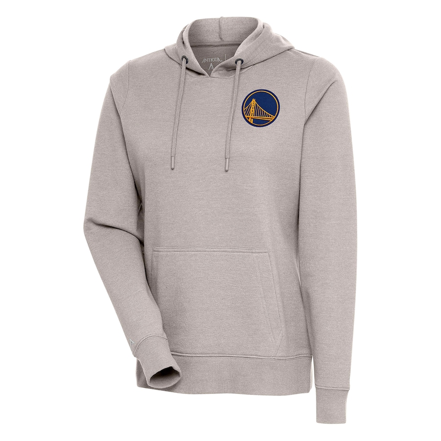 Women's Golden State Warriors Antigua Oatmeal Action Pullover Hoodie Women's Golden State Warriors Antigua Oatmeal Action Pullover Hoodie