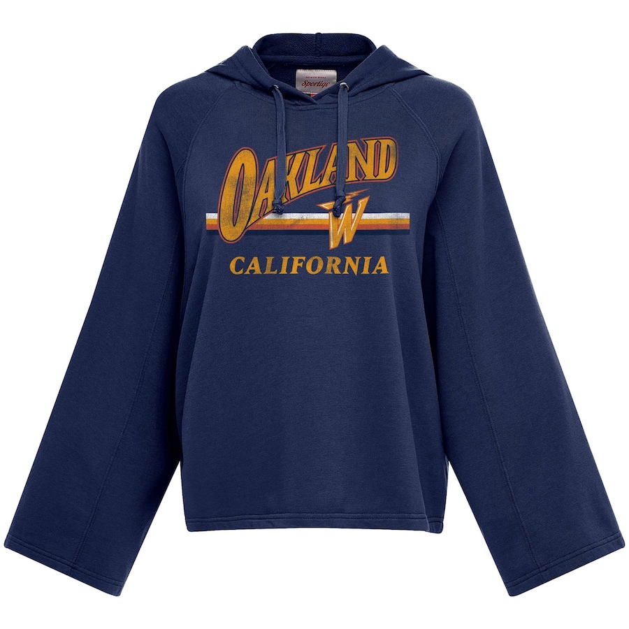 Women's Golden State Warriors Sportiqe Navy 2020/21 City Edition Ryder Raglan Pullover Hoodie Women's Golden State Warriors Sportiqe Navy 2020/21 City Edition Ryder Raglan Pullover Hoodie