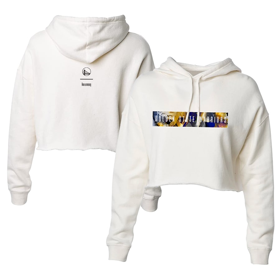 Women's Golden State Warriors The Wild Collective Tan 2022/23 City Edition Cropped Pullover Hoodie Women's Golden State Warriors The Wild Collective Tan 2022/23 City Edition Cropped Pullover Hoodie