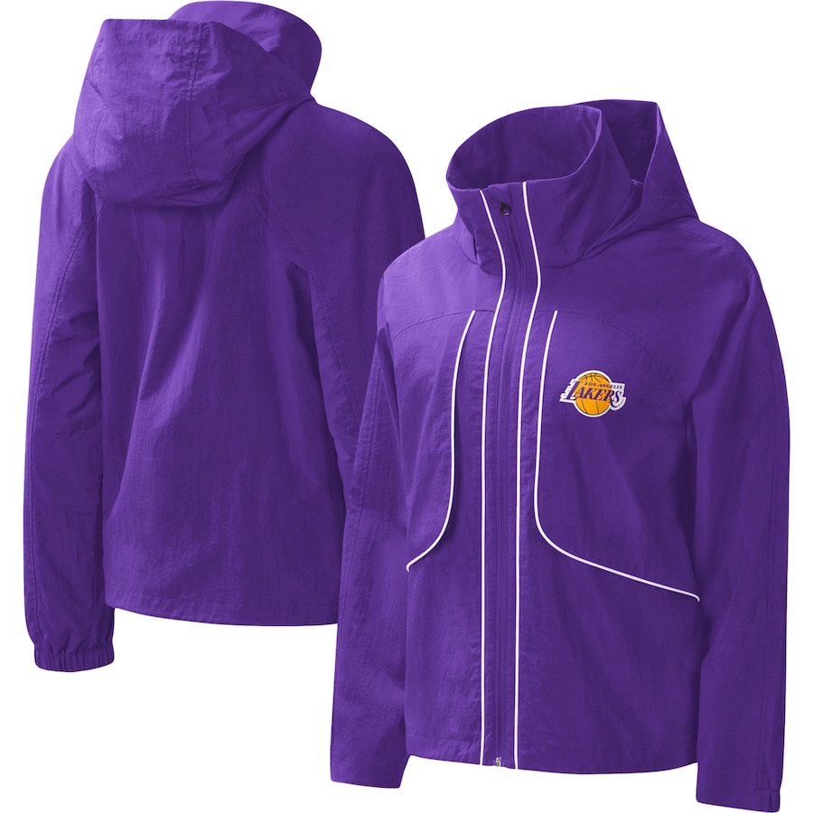 Women's Los Angeles Lakers G-III 4Her by Carl Banks Purple Last Shot Full-Zip Hoodie
