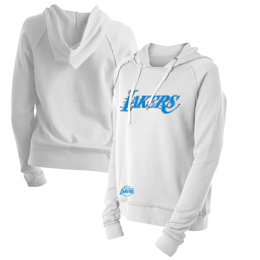 Women's Los Angeles Lakers New Era White 2020/21 City Edition Pullover Hoodie Women's Los Angeles Lakers New Era White 2020/21 City Edition Pullover Hoodie