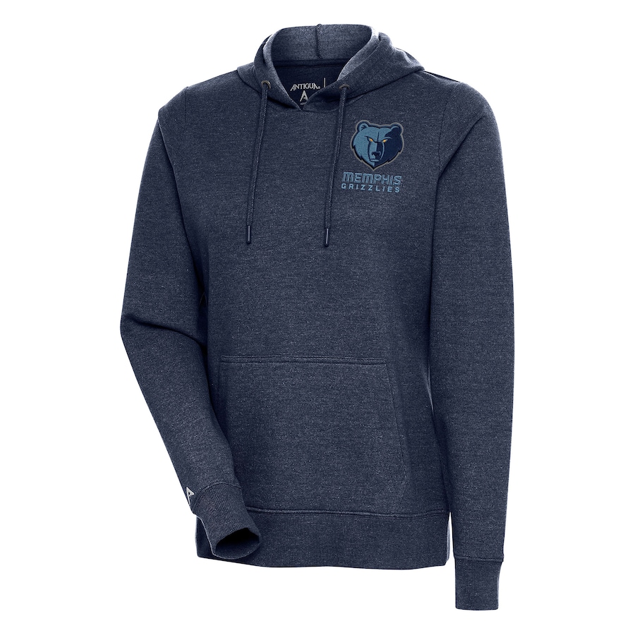 Women's Memphis Grizzlies Antigua Heather Navy Action Pullover Hoodie Women's Memphis Grizzlies Antigua Heather Navy Action Pullover Hoodie