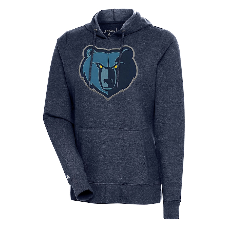 Women's Memphis Grizzlies Antigua Heather Navy Action Pullover Hoodie Women's Memphis Grizzlies Antigua Heather Navy Action Pullover Hoodie
