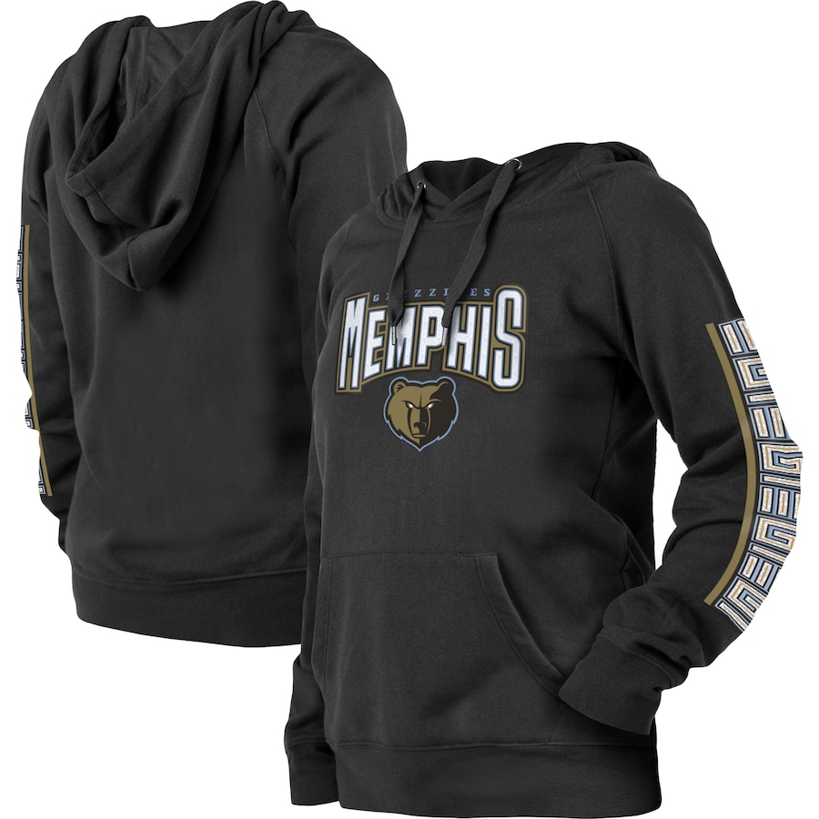 Women's Memphis Grizzlies New Era Black 2022/23 City Edition Pullover Hoodie