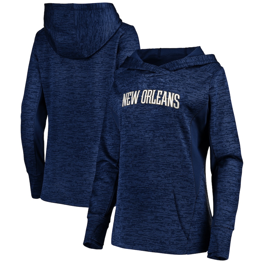 Women's New Orleans Pelicans Navy Showtime Done Better Pullover Hoodie Women's New Orleans Pelicans Navy Showtime Done Better Pullover Hoodie