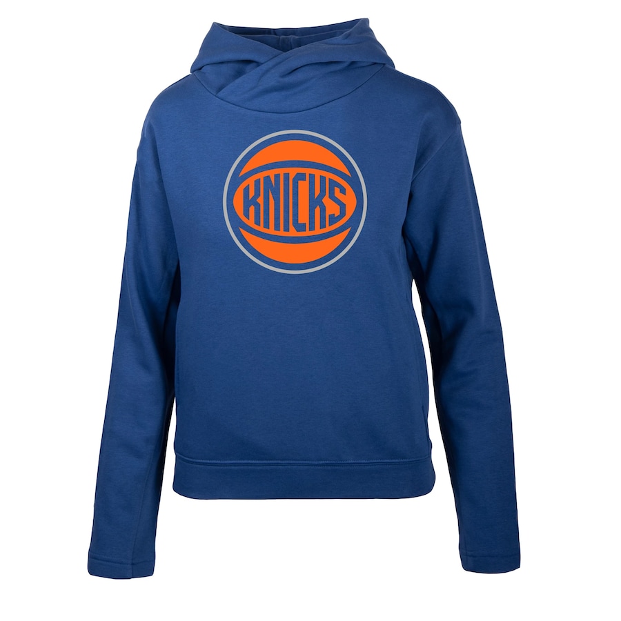 Women's New York Knicks Levelwear Royal Evian Core Pullover Hoodie Women's New York Knicks Levelwear Royal Evian Core Pullover Hoodie