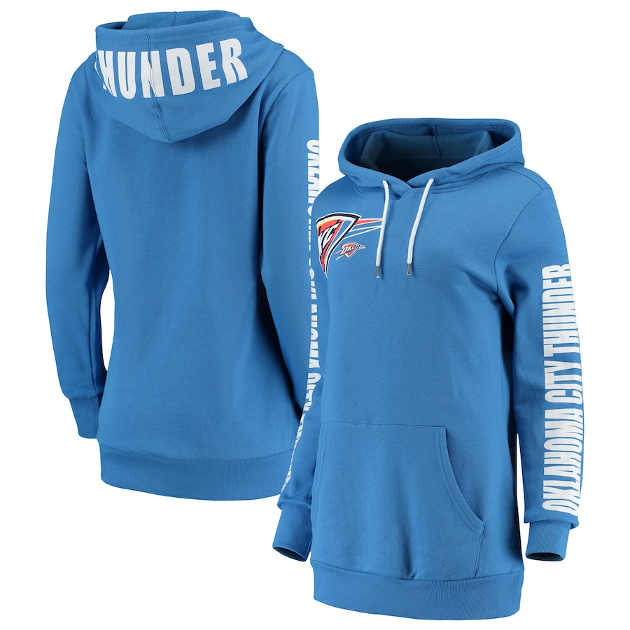 Women's Oklahoma City Thunder G-III 4Her by Carl Banks Blue Overtime Pullover Hoodie Women's Oklahoma City Thunder G-III 4Her by Carl Banks Blue Overtime Pullover Hoodie