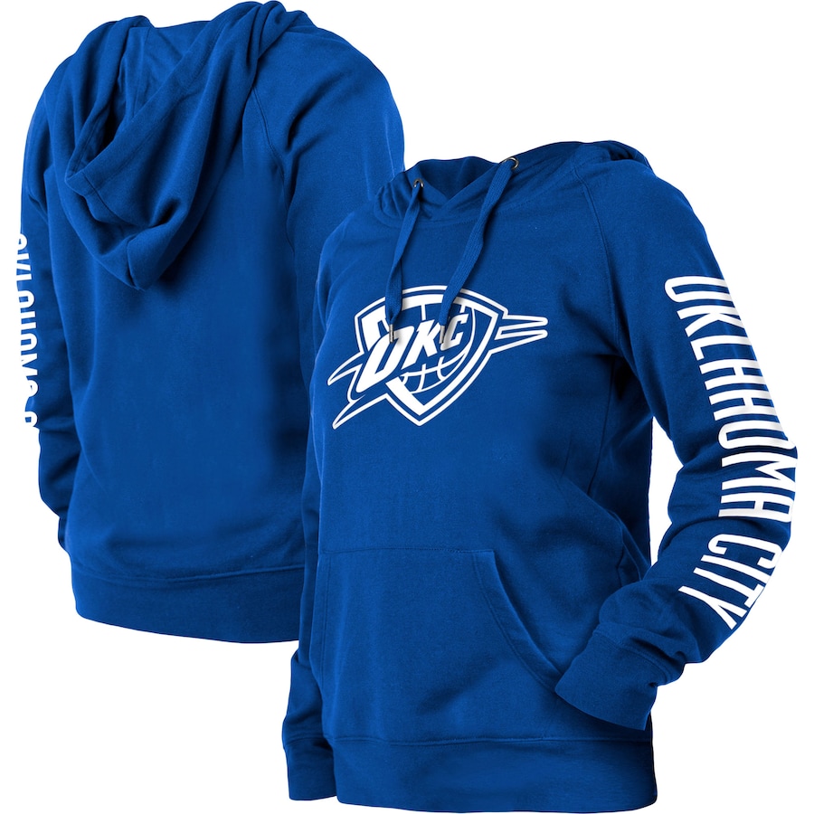 Women's Oklahoma City Thunder New Era Blue 2022/23 City Edition Pullover Hoodie