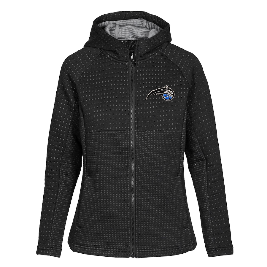 Women's Orlando Magic Levelwear Black Solstice Insignia Core Full-Zip Hoodie