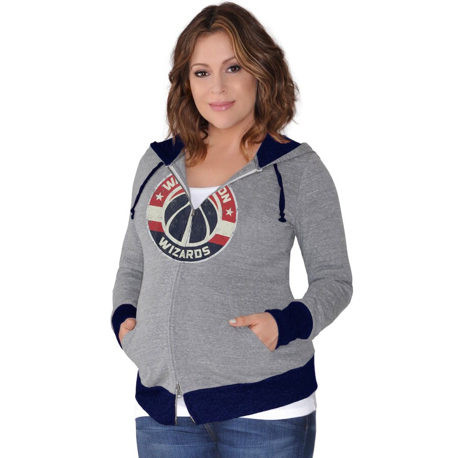 Women's Washington Wizards Touch by Alyssa Milano Maternity Premier Hat Trick Tri-Blend Full-Zip Hoodie Women's Washington Wizards Touch by Alyssa Milano Maternity Premier Hat Trick Tri-Blend Full-Zip Hoodie