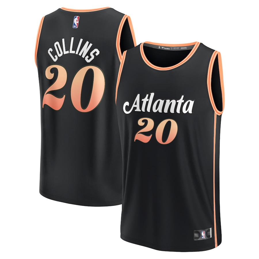 Youth Boys Atlanta Hawks John Collins Black 2022/23 Fastbreak Jersey - City Edition Youth Boys Atlanta Hawks John Collins Black 2022/23 Fastbreak Jersey - City Edition