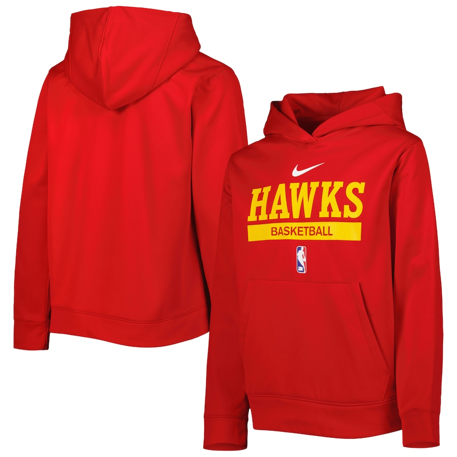 Youth Boys Atlanta Hawks NBA Red Spotlight Practice Performance Pullover Hoodie Youth Boys Atlanta Hawks NBA Red Spotlight Practice Performance Pullover Hoodie