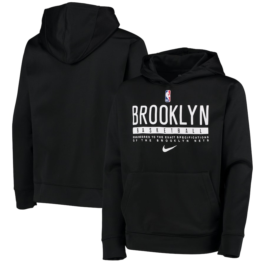 Youth Boys Brooklyn Nets NBA Black Spotlight Performance Pullover Hoodie Youth Boys Brooklyn Nets NBA Black Spotlight Performance Pullover Hoodie