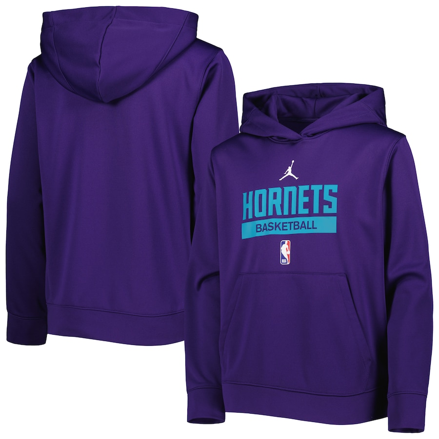 Youth Boys Charlotte Hornets Jordan Brand Purple Spotlight Practice Performance Pullover Hoodie Youth Boys Charlotte Hornets Jordan Brand Purple Spotlight Practice Performance Pullover Hoodie
