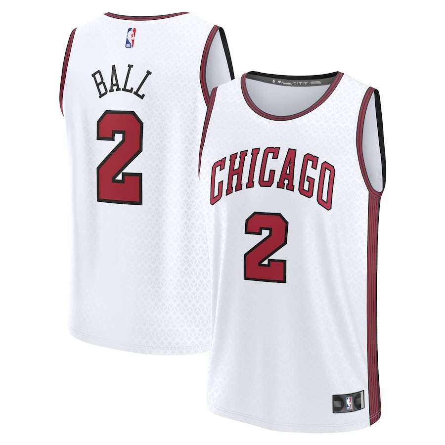 Youth Boys Chicago Bulls Lonzo Ball White 2022/23 Fastbreak Jersey - City Edition Youth Boys Chicago Bulls Lonzo Ball White 2022/23 Fastbreak Jersey - City Edition