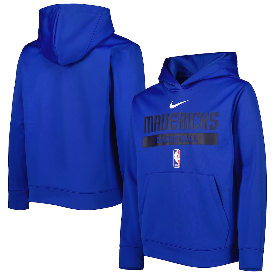 Youth Boys Dallas Mavericks NBA Royal Spotlight Practice Performance Pullover Hoodie Youth Boys Dallas Mavericks NBA Royal Spotlight Practice Performance Pullover Hoodie
