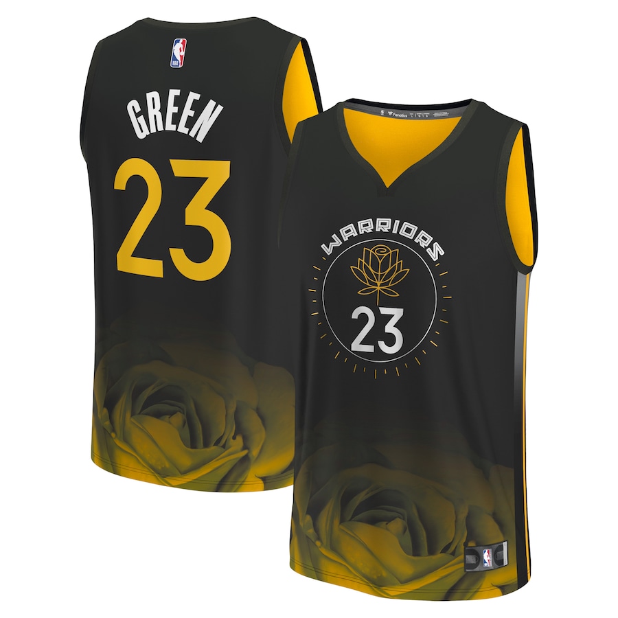 Youth Boys Golden State Warriors Draymond Green Black 2022/23 Fastbreak Jersey - City Edition