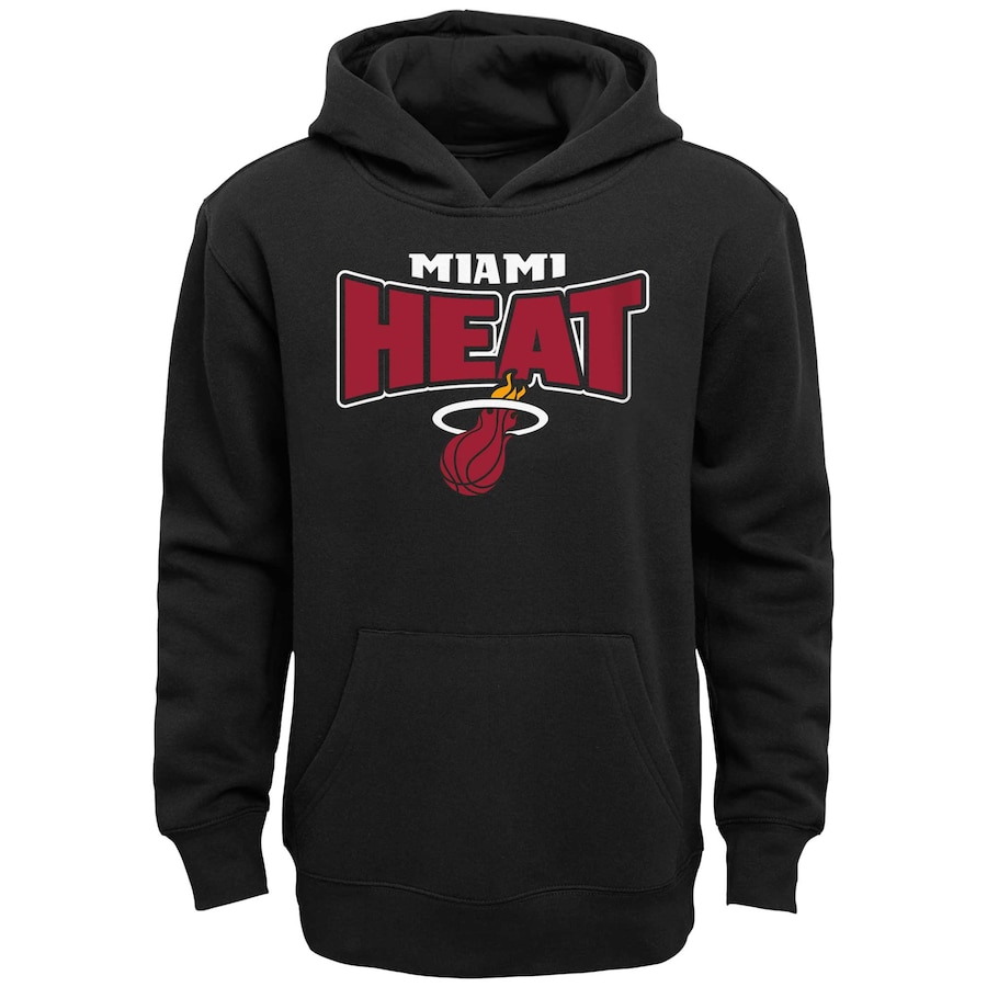 Youth Boys Miami Heat Black Draft Pick Pullover Hoodie