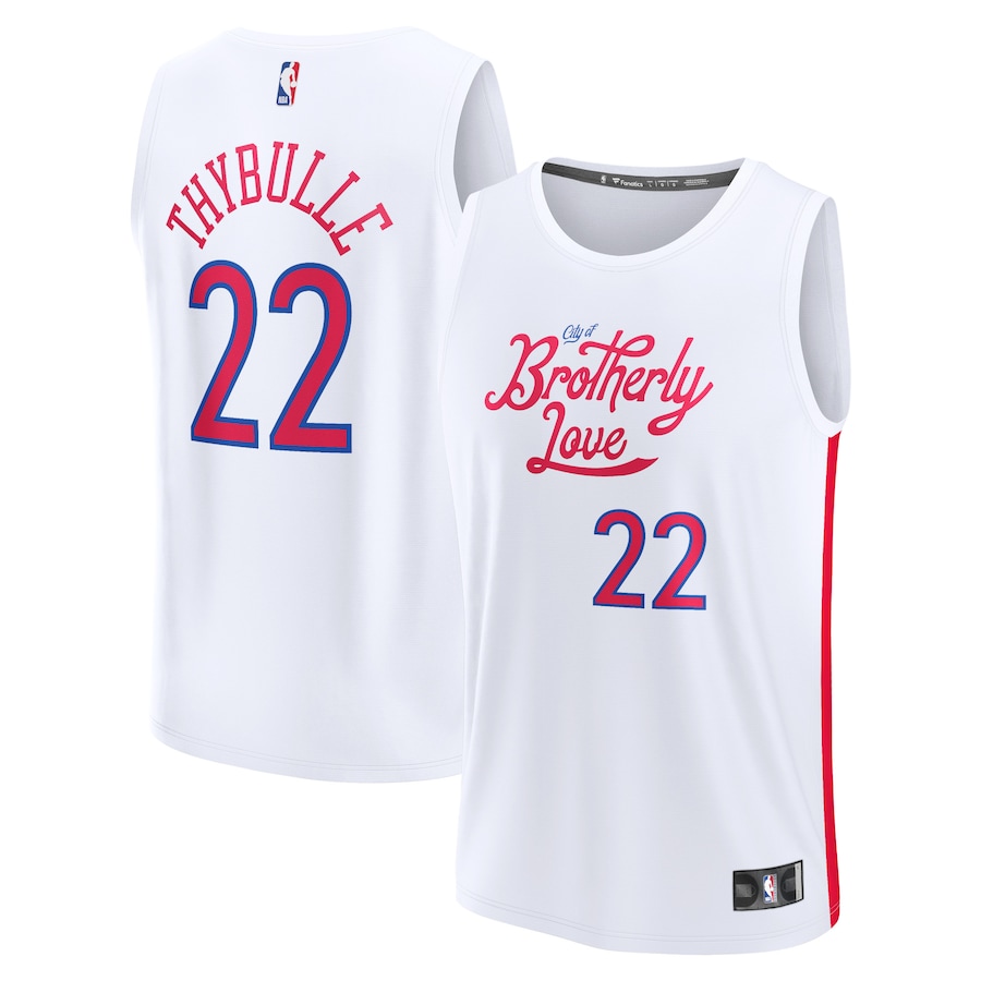 Youth Boys Philadelphia 76ers Matisse Thybulle White 2022/23 Fastbreak Jersey - City Edition Youth Boys Philadelphia 76ers Matisse Thybulle White 2022/23 Fastbreak Jersey - City Edition