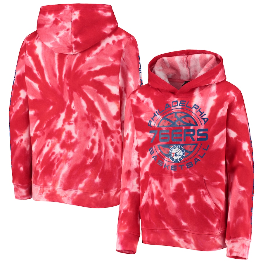Youth Boys Philadelphia 76ers White/Red Manhattan Pullover Hoodie Youth Boys Philadelphia 76ers White/Red Manhattan Pullover Hoodie