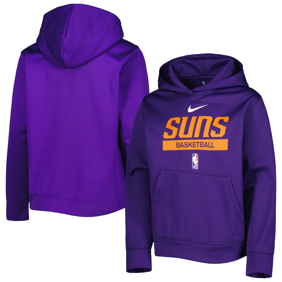 Youth Boys Phoenix Suns NBA Purple Spotlight Practice Performance Pullover Hoodie Youth Boys Phoenix Suns NBA Purple Spotlight Practice Performance Pullover Hoodie