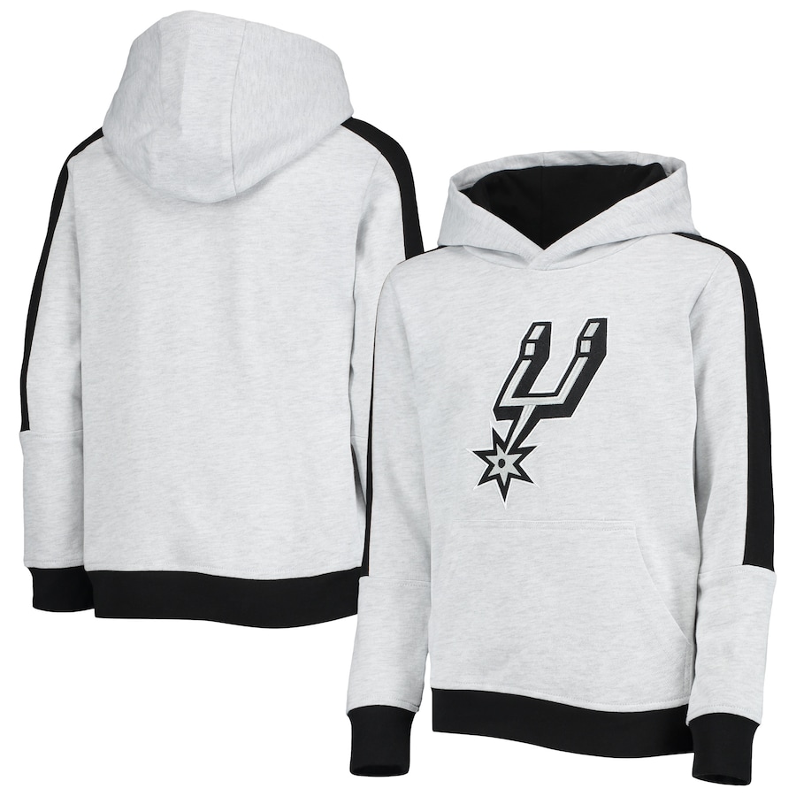 Youth Boys San Antonio Spurs Heathered Gray Lived In Pullover Hoodie Youth Boys San Antonio Spurs Heathered Gray Lived In Pullover Hoodie