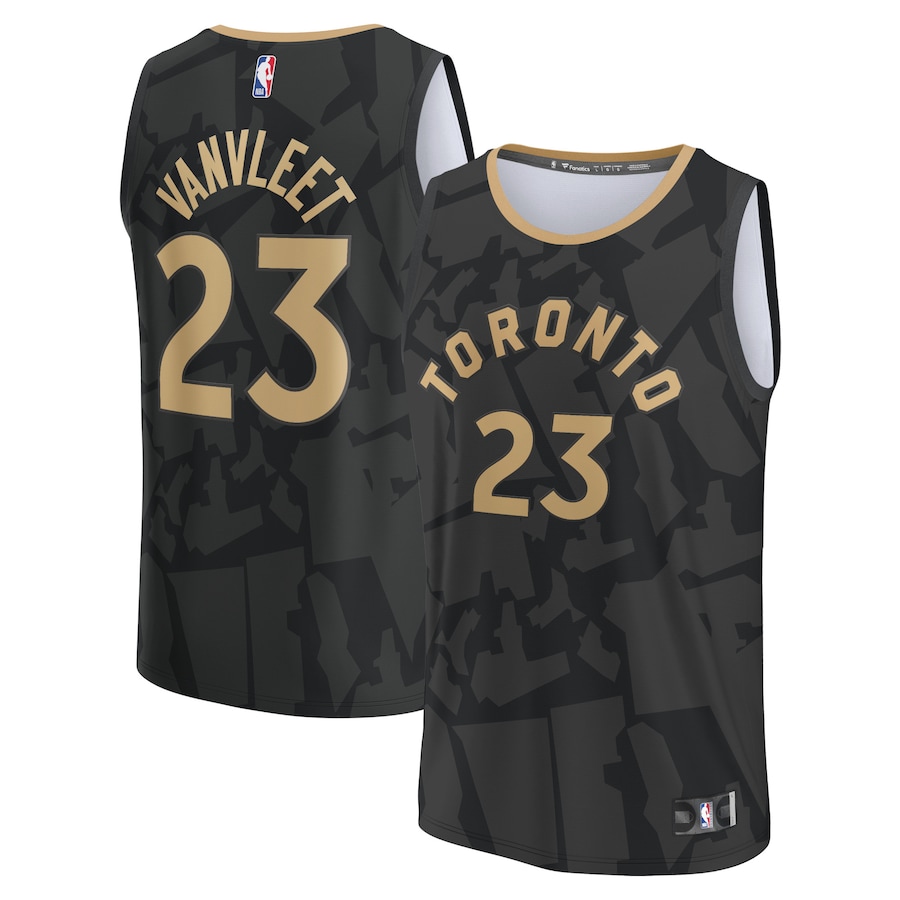 Youth Boys Toronto Raptors Fred VanVleet Black 2022/23 Fastbreak Jersey - City Edition Youth Boys Toronto Raptors Fred VanVleet Black 2022/23 Fastbreak Jersey - City Edition