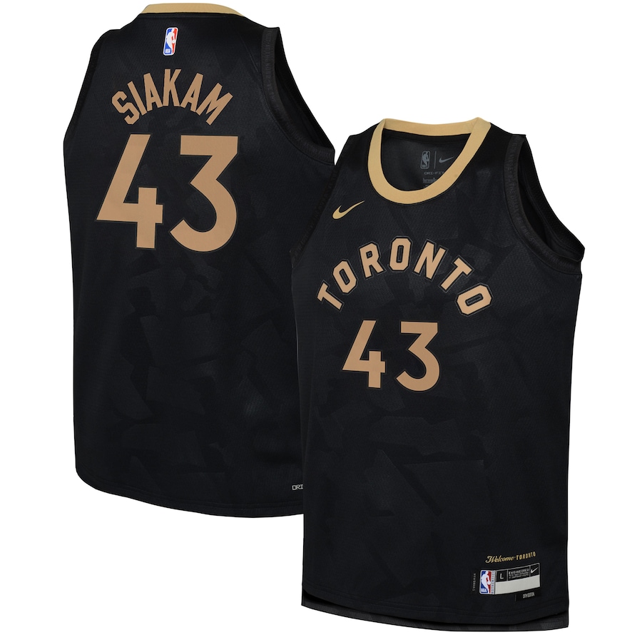 Youth Boys Toronto Raptors Pascal Siakam NBA Black 2022/23 Swingman Jersey - City Edition Youth Boys Toronto Raptors Pascal Siakam NBA Black 2022/23 Swingman Jersey - City Edition