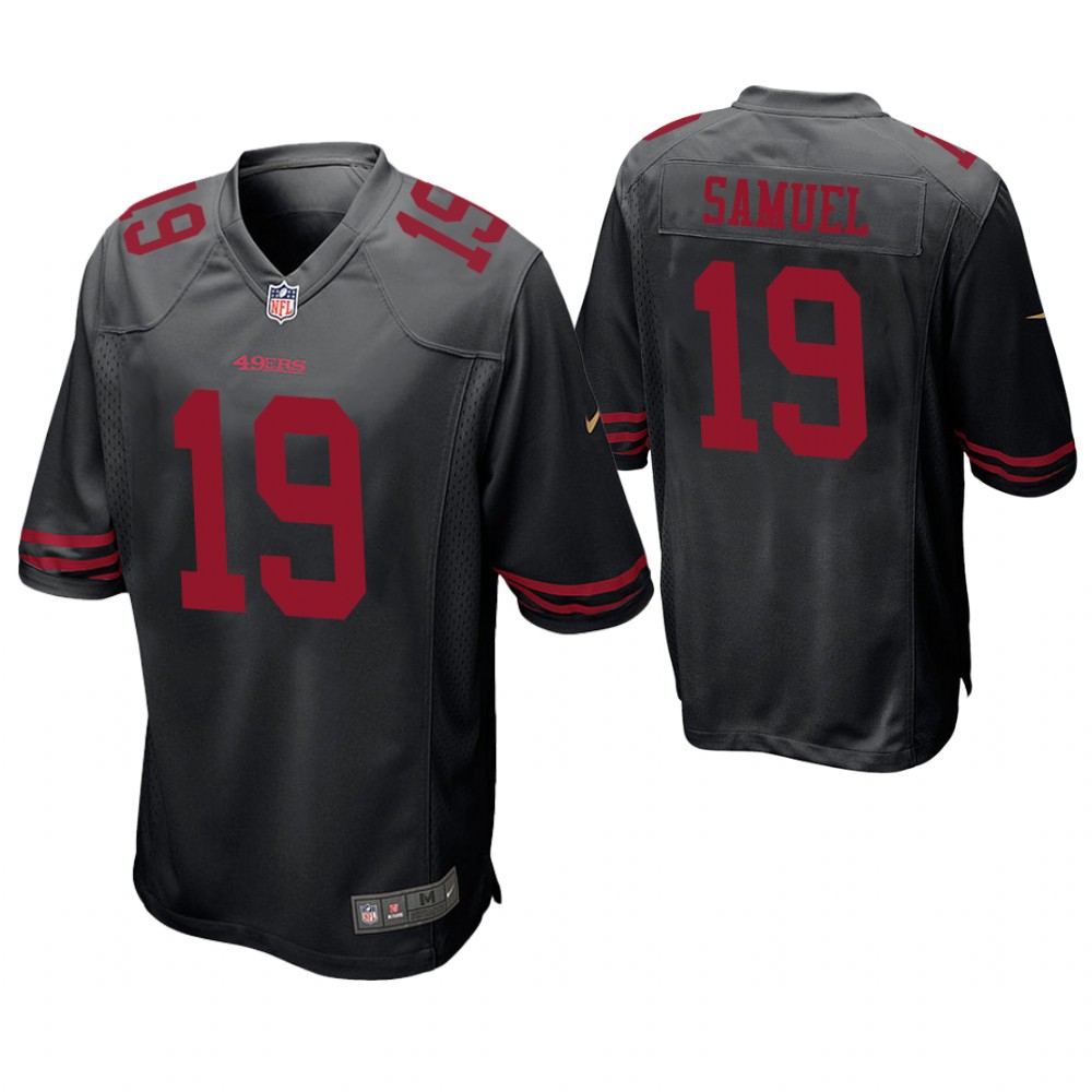 San Francisco 49ers #19 Deebo Samuel 2019 NFL Draft Black Game Jersey San Francisco 49ers #19 Deebo Samuel 2019 NFL Draft Black Game Jersey