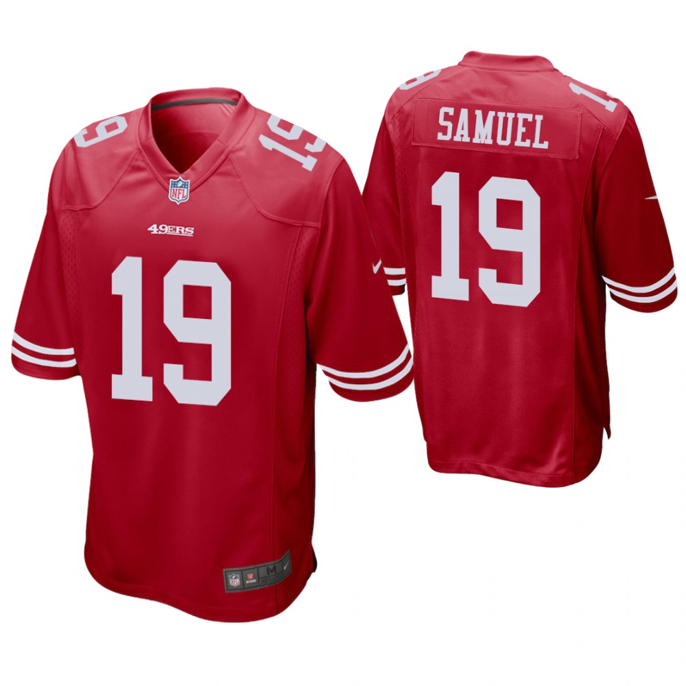 San Francisco 49ers #19 Deebo Samuel 2019 NFL Draft Scarlet Game Jersey San Francisco 49ers #19 Deebo Samuel 2019 NFL Draft Scarlet Game Jersey