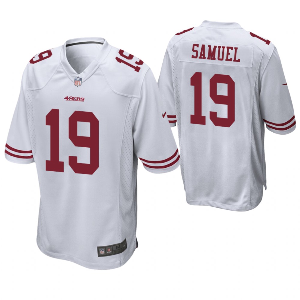 San Francisco 49ers #19 Deebo Samuel 2019 NFL Draft White Game Jersey San Francisco 49ers #19 Deebo Samuel 2019 NFL Draft White Game Jersey
