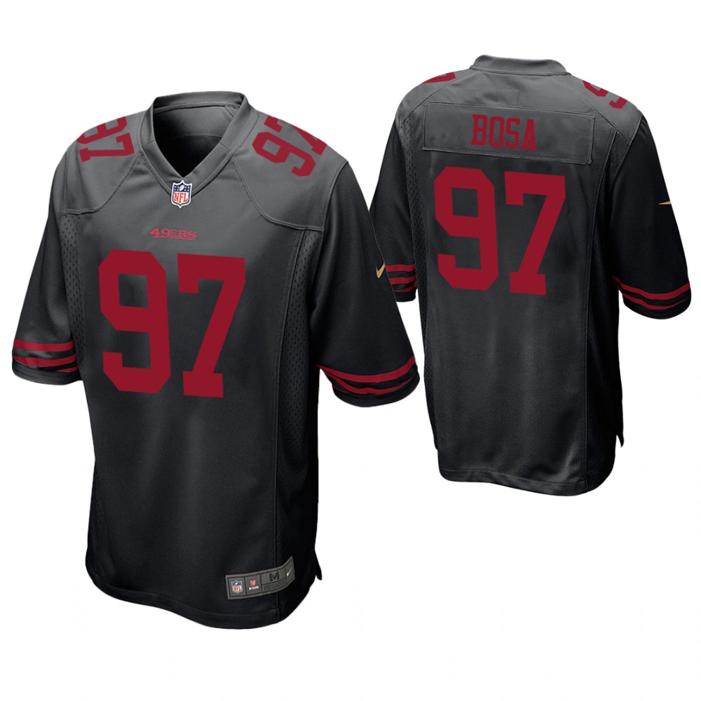San Francisco 49ers #97 Nick Bosa 2019 NFL Draft Black Game Jersey