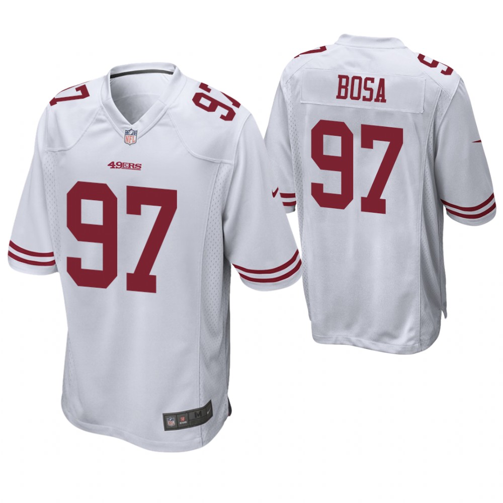 San Francisco 49ers #97 Nick Bosa 2019 NFL Draft White Game Jersey